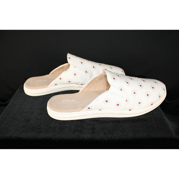 Clarks Cloudsteppers Women's Slip-on Canvas Shoes 12m - Picture 7 of 9